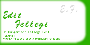 edit fellegi business card